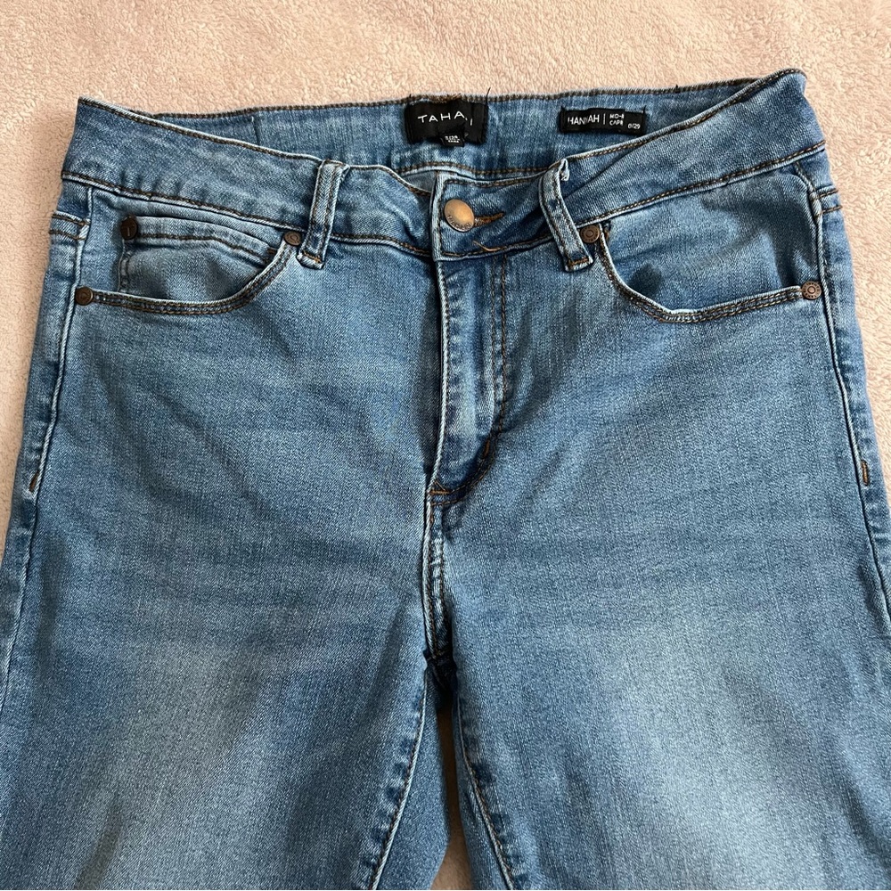 Tahari Blue High Rise Jeans Versatile Style
